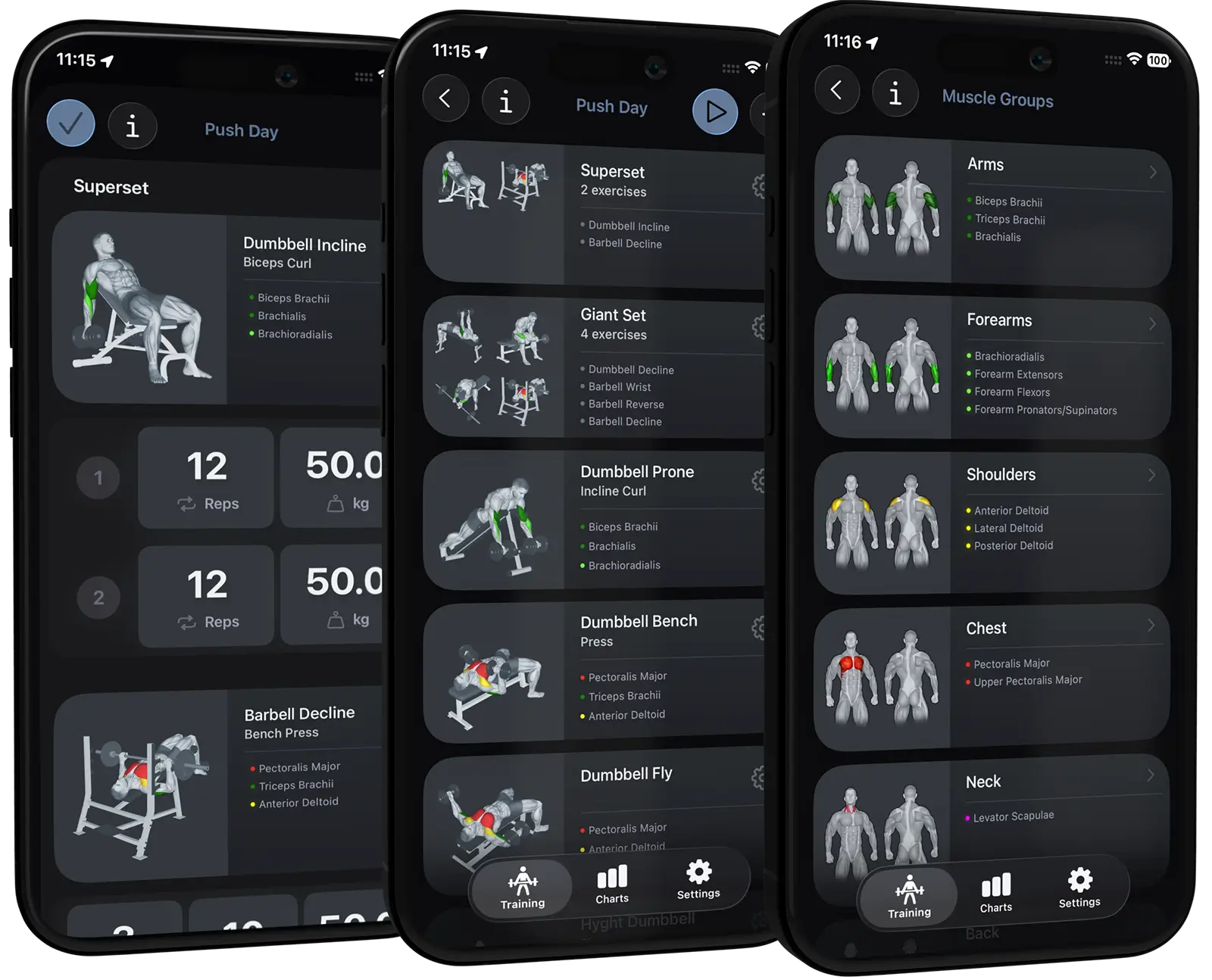 VigiGym workout routines